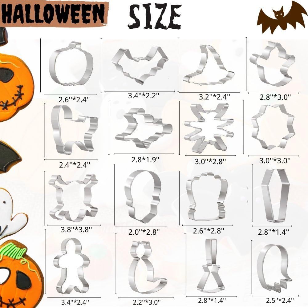 🎃 Spooky Bake Five™ | Halloween Cookie Cutter Set 👻