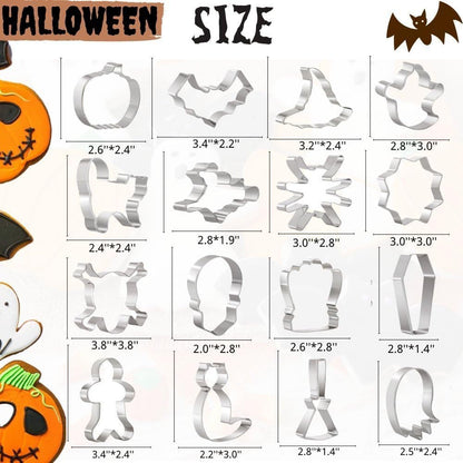 🎃 Spooky Bake Five™ | Halloween Cookie Cutter Set 👻