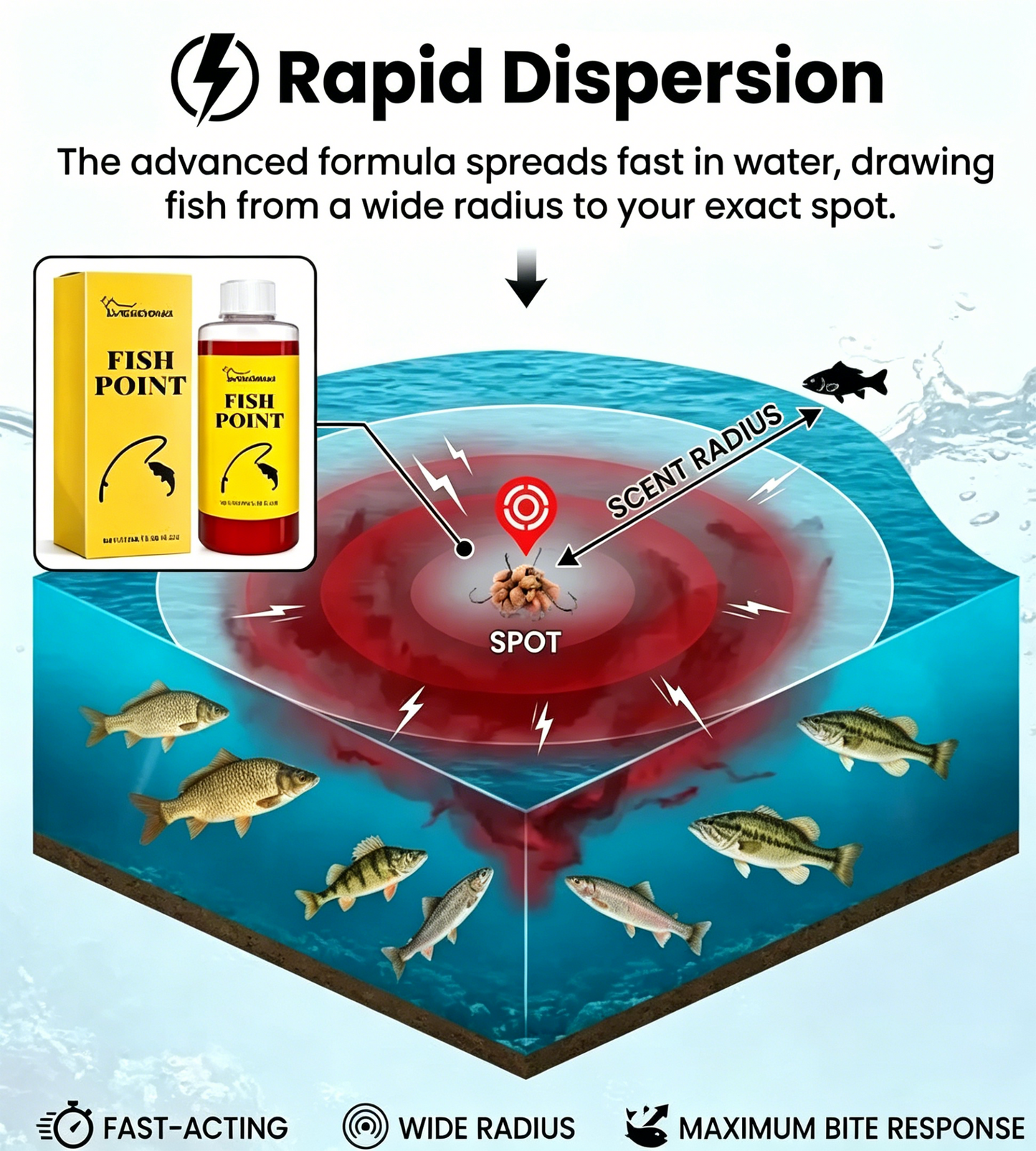 🎣 Red Worm Fish Attractant Liquid – Fast-Acting Freshwater Fishing Bait Enhancer 🐟🔥