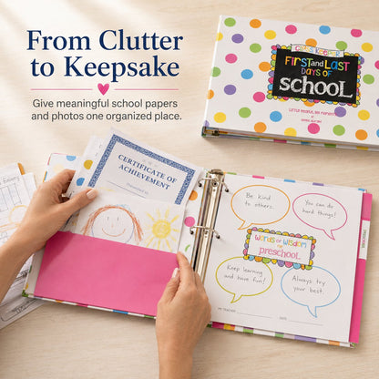 ❤️ School Years Memory Keepsake Binder | First & Last Day Photo Album 📚