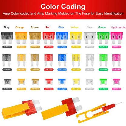 🚗Assorted Car Blade Fuse Kit with Fuse Puller