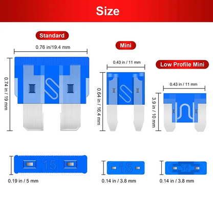 🚗Assorted Car Blade Fuse Kit with Fuse Puller
