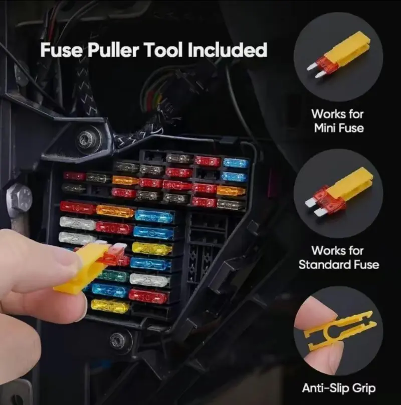 🚗Assorted Car Blade Fuse Kit with Fuse Puller