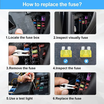 🚗Assorted Car Blade Fuse Kit with Fuse Puller