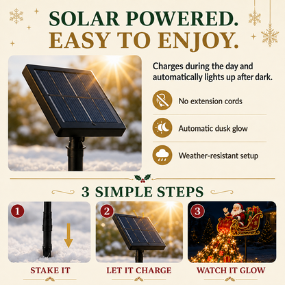 🎅✨2026 New Santa’s Magical Gift-Filled Sleigh – Solar Christmas Yard Light