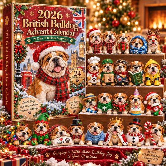 🐶🐾 Bulldog Trouble Advent Calendar – 24 Days of Christmas Chaos