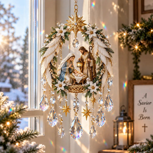 ✝️ Faith & Light Crystal Suncatcher – 5 Christian Window Designs ✨