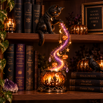 🔥 49% OFF | 🌙 Midnight Spellstream Halloween Shelf Light ✨
