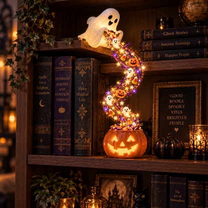 🔥 49% OFF | 🌙 Midnight Spellstream Halloween Shelf Light ✨