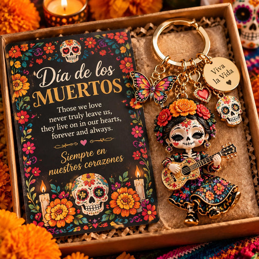 🌼💀 Color of Remembrance™ | Día de Muertos Charm Keychain Collection