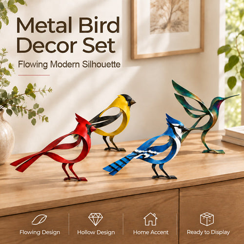 🕊️ Elegant Minimalist Metal Bird Sculpture | A Graceful Moment Inspired by Nature