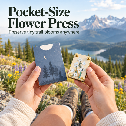 🌸📖 Pocket-Size Flower Press – Turn Tiny Blooms Into Lasting Keepsakes