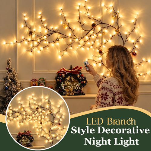 ✨ Warm White LED Tree Branch Light | Cozy Decorative Night Lamp 🌿🏡