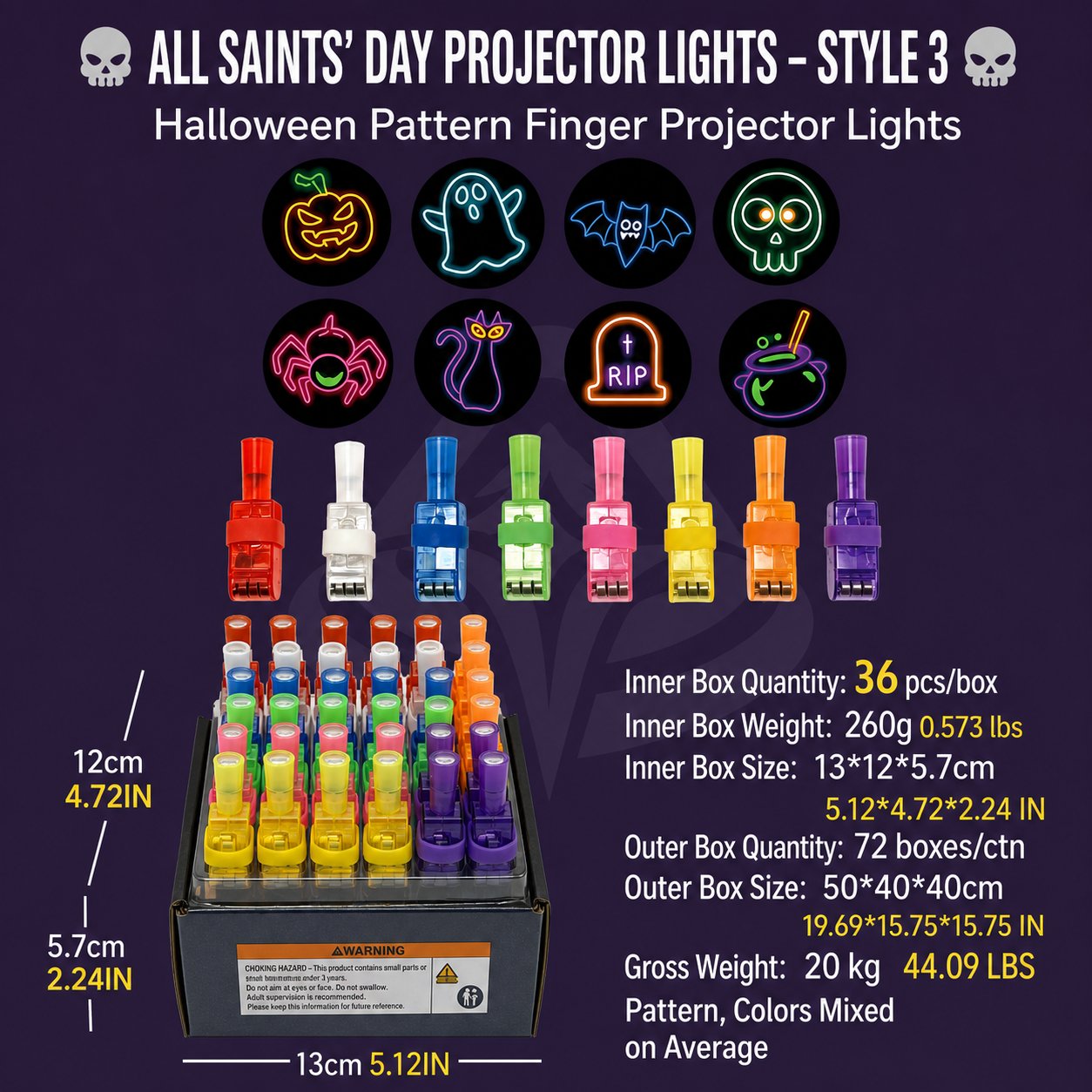🎃 Tiny Ring, Big Halloween Magic – Fingertip Projection Light