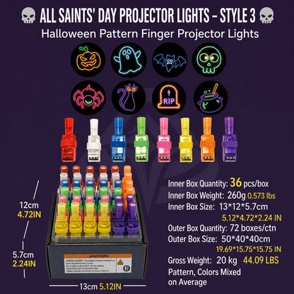 🎃 Tiny Ring, Big Halloween Magic – Fingertip Projection Light