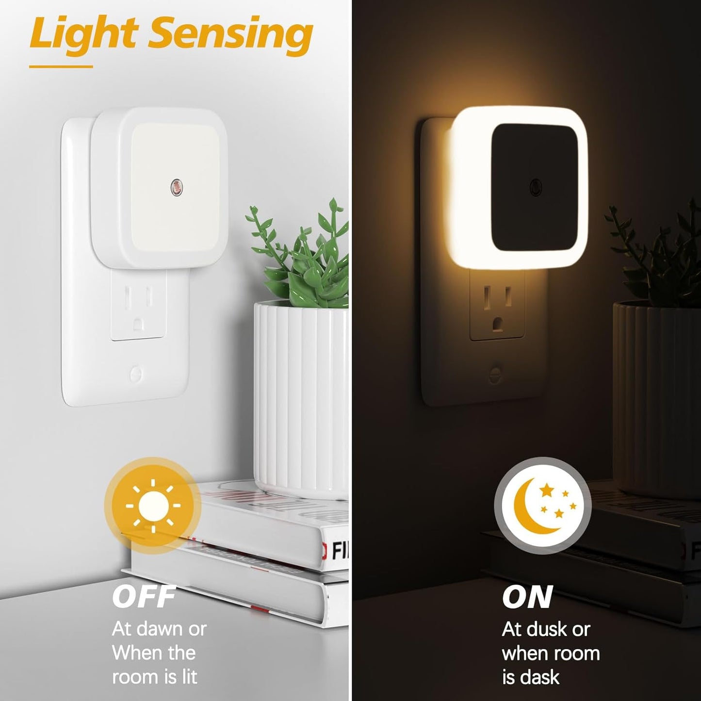 ✨Night Lights Plug into Wall 6-Pack