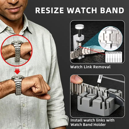 151-in-1 Watch Repair Tool Kit – Professional Watch Band & Battery Replacement Set