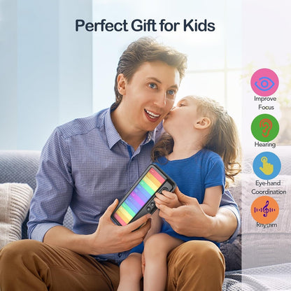 🎹 Rainbow Light-Up Kids Piano Interactive Learning Toy with Built-In Nursery Rhymes