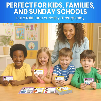 📖 Bible Trivia Challenge for Kids – 300 Questions, 150 Cards, Perfect for Family Game Night & Sunday School