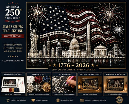 🔥LAST DAY 49% OFF 🦅250 Years of America Pearl Art Craft Kit