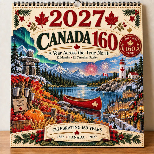 🇨🇦 Canada 160: Our Home, Our Story – 2027 Commemorative Wall Calendar 🍁