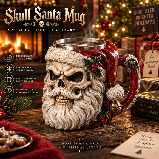 Last Day 49% OFF | 💀🎅 Twisted Santa Mugs™ – 3D Dark Christmas Collection