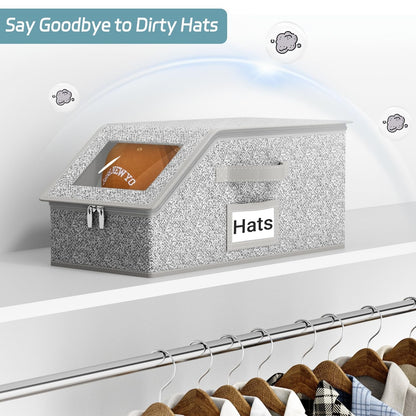 🧢 Stackable Hat Storage Box for 12 Baseball Caps