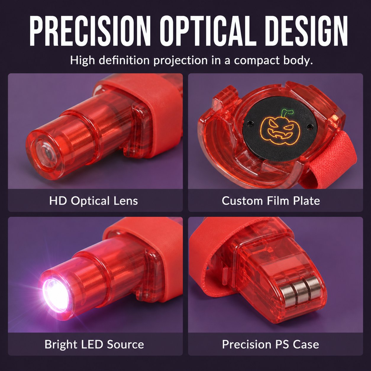 🎃 Tiny Ring, Big Halloween Magic – Fingertip Projection Light