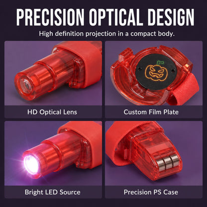 🎃 Tiny Ring, Big Halloween Magic – Fingertip Projection Light