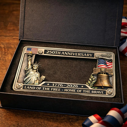 🔥🦅USA 250th Anniversary License Plate Frame Patriotic Commemorative