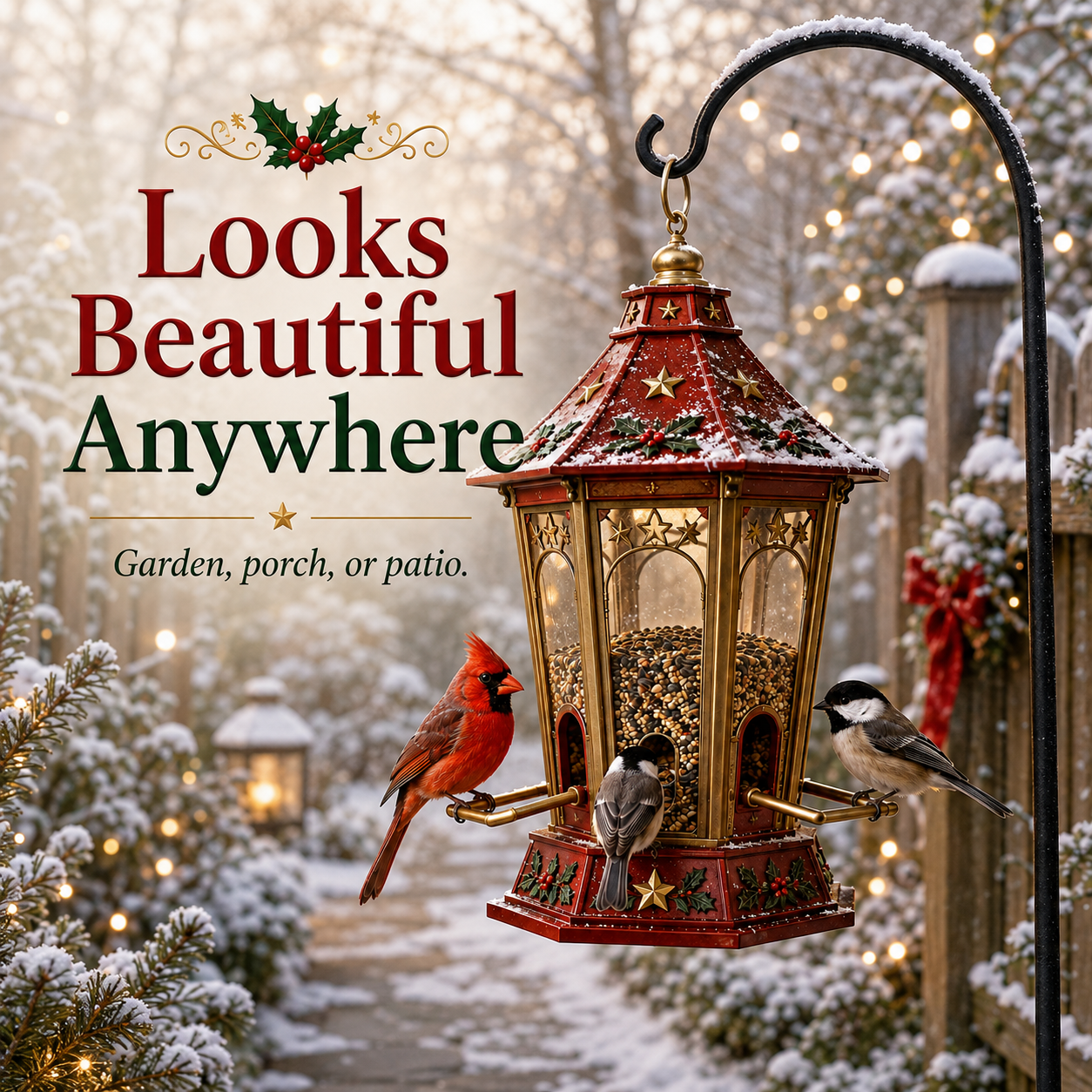 🔥🎄 Christmas Bird Café – 5 Whimsical Feeders for a Festive Winter Garden