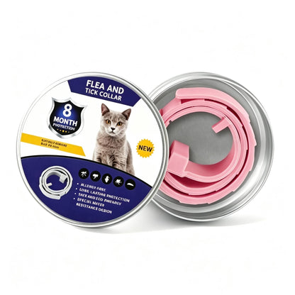 🔥 49% OFF TODAY 🐾Fresh Scent Adjustable Pet Bug Repellent Collar for Dogs & Cats