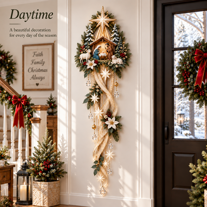 🎄 The Star Above Bethlehem | Glowing Nativity Wall Décor