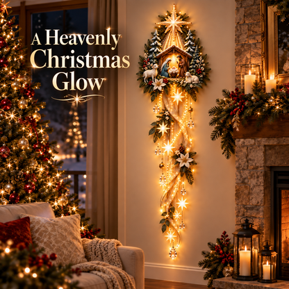 🎄 The Star Above Bethlehem | Glowing Nativity Wall Décor