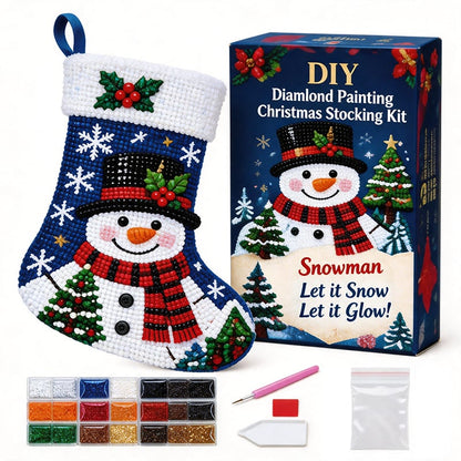 🎄 Sparkle & Stitch Christmas Stocking Kit | 6 Diamond Art Designs ✨