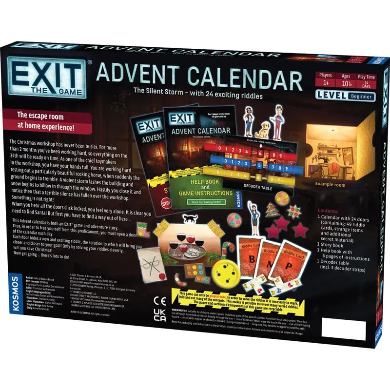 🔎🎄 24 Days to Escape Santa’s Workshop – Christmas Puzzle Advent Calendar 🗝️✨