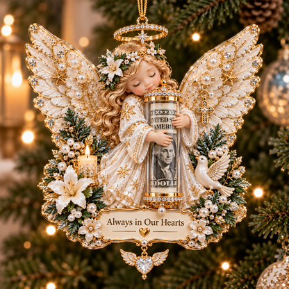 🎁 A Little Christmas Blessing™ | Angel Cash Holder Ornament 👼