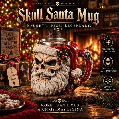 Last Day 49% OFF | 💀🎅 Twisted Santa Mugs™ – 3D Dark Christmas Collection
