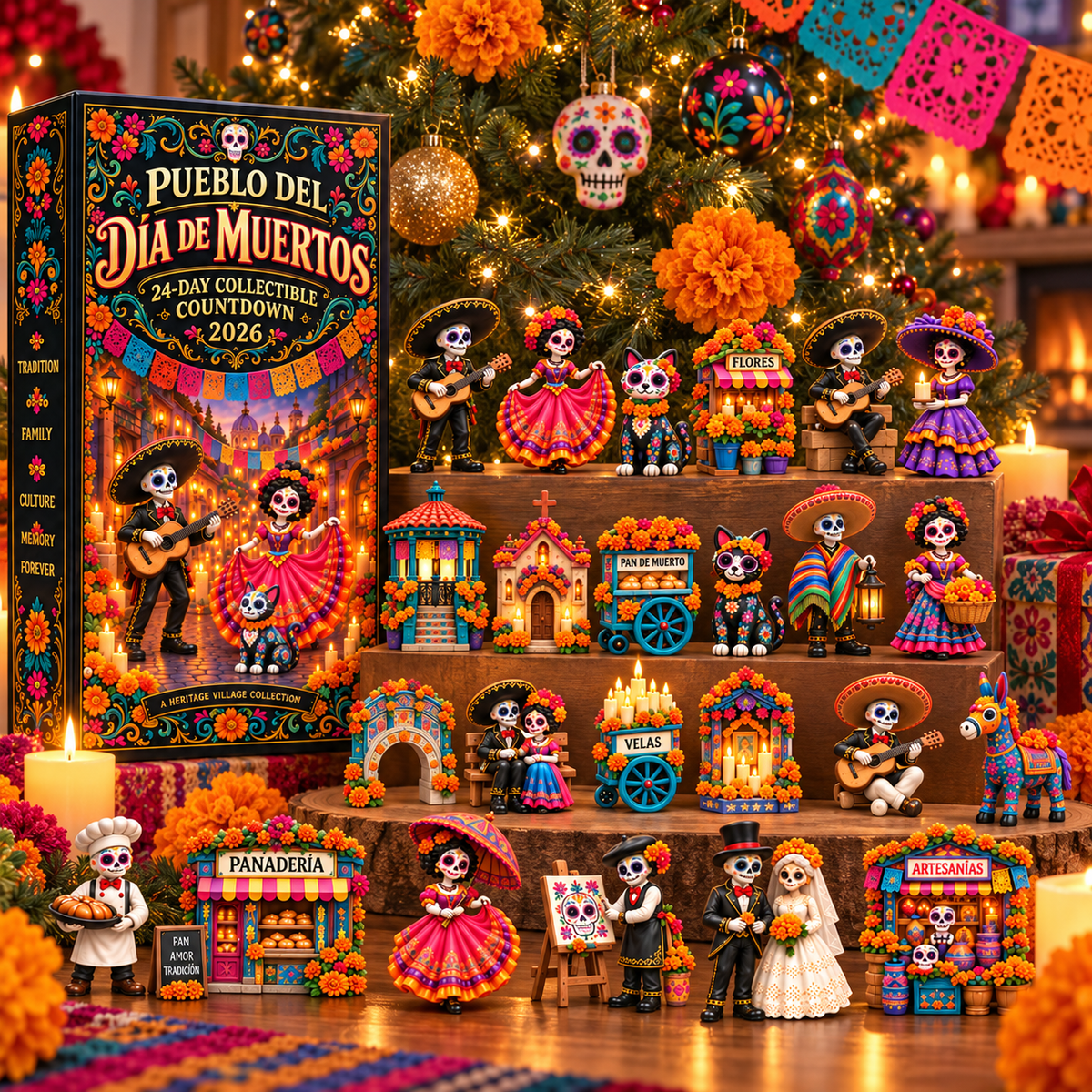 💀 Pueblo del Día de Muertos 2026 – 24 Days of Color, Memory & Tradition 🌼🕯️