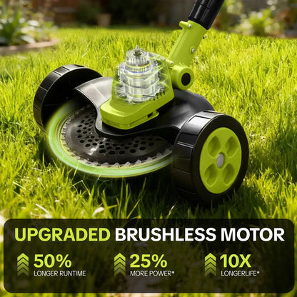 ⚡ 3-in-1 Cordless Grass Trimmer with 2×21V Batteries | Trim, Edge & Brush Cut with Ease