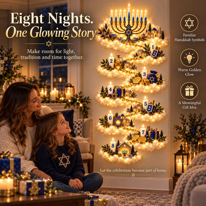 🕎 Eight Nights Aglow | Hanukkah Wall Light Collection ✨
