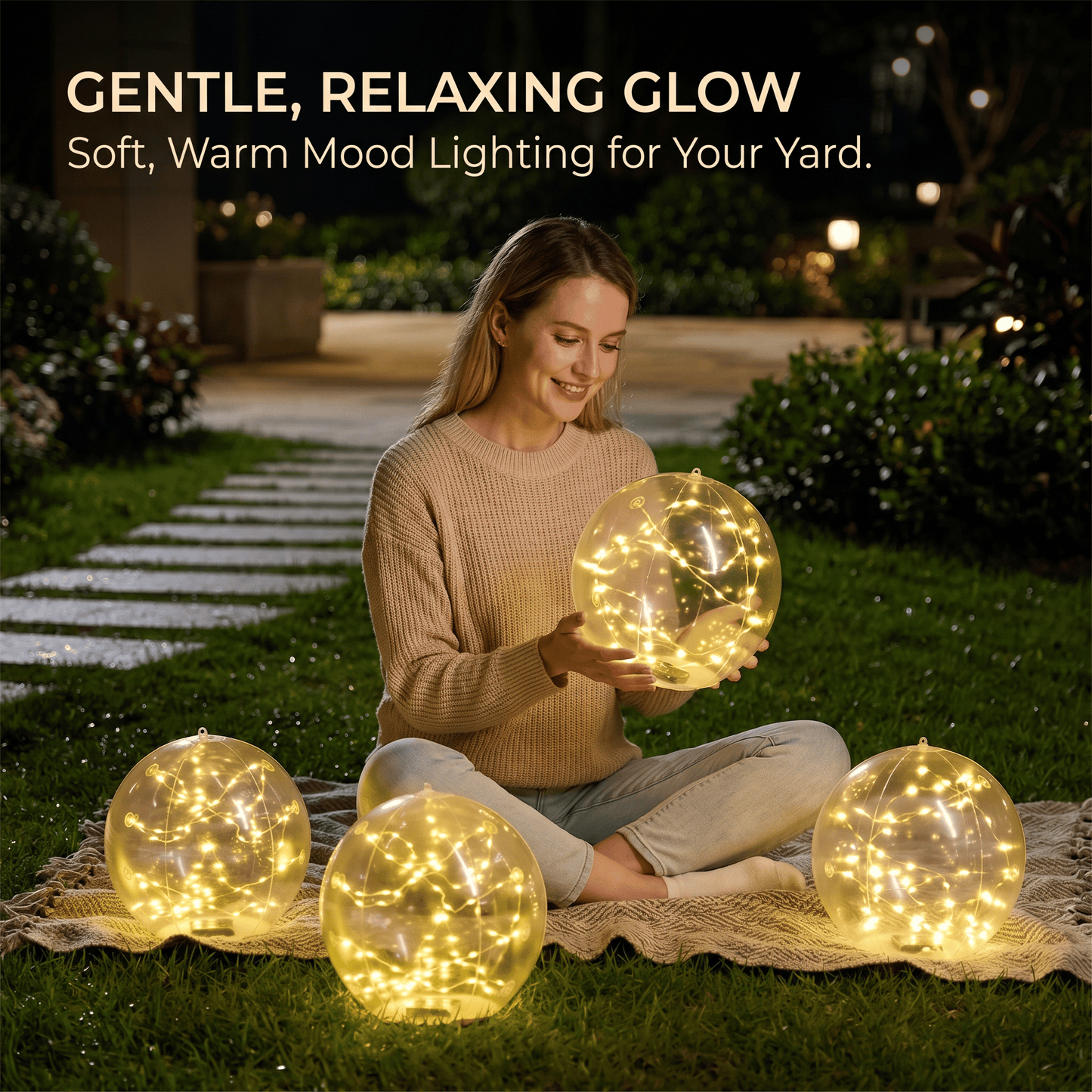 ✨ Floating Outdoor Solar Light🏡Elegant Ambient Lighting for Outdoors 🌙