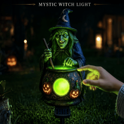 🧙🧪Solar Witch's Cauldron LED Garden Stake Light
