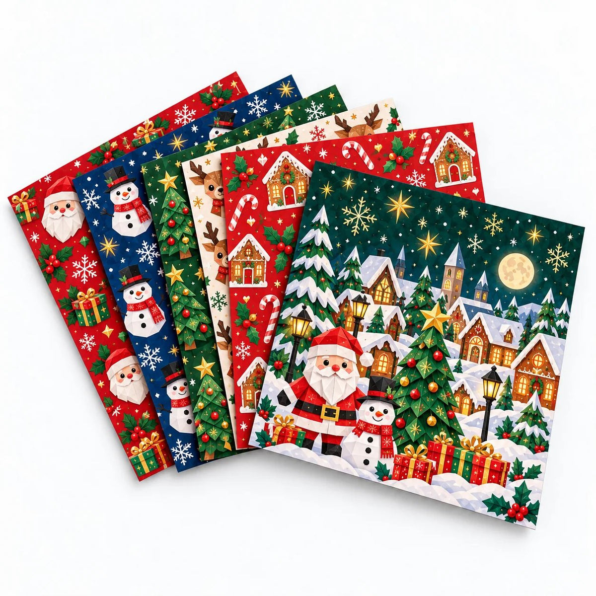 🧘 Relaxing & Beginner Friendly | 3D DIY Paper Christmas Craft 🎄 Step by Step Guide Included