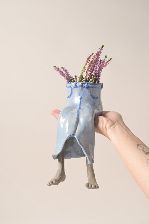 ✨ Cute Legged Human-Shaped Planter Pot Funny Resin Plant Pot