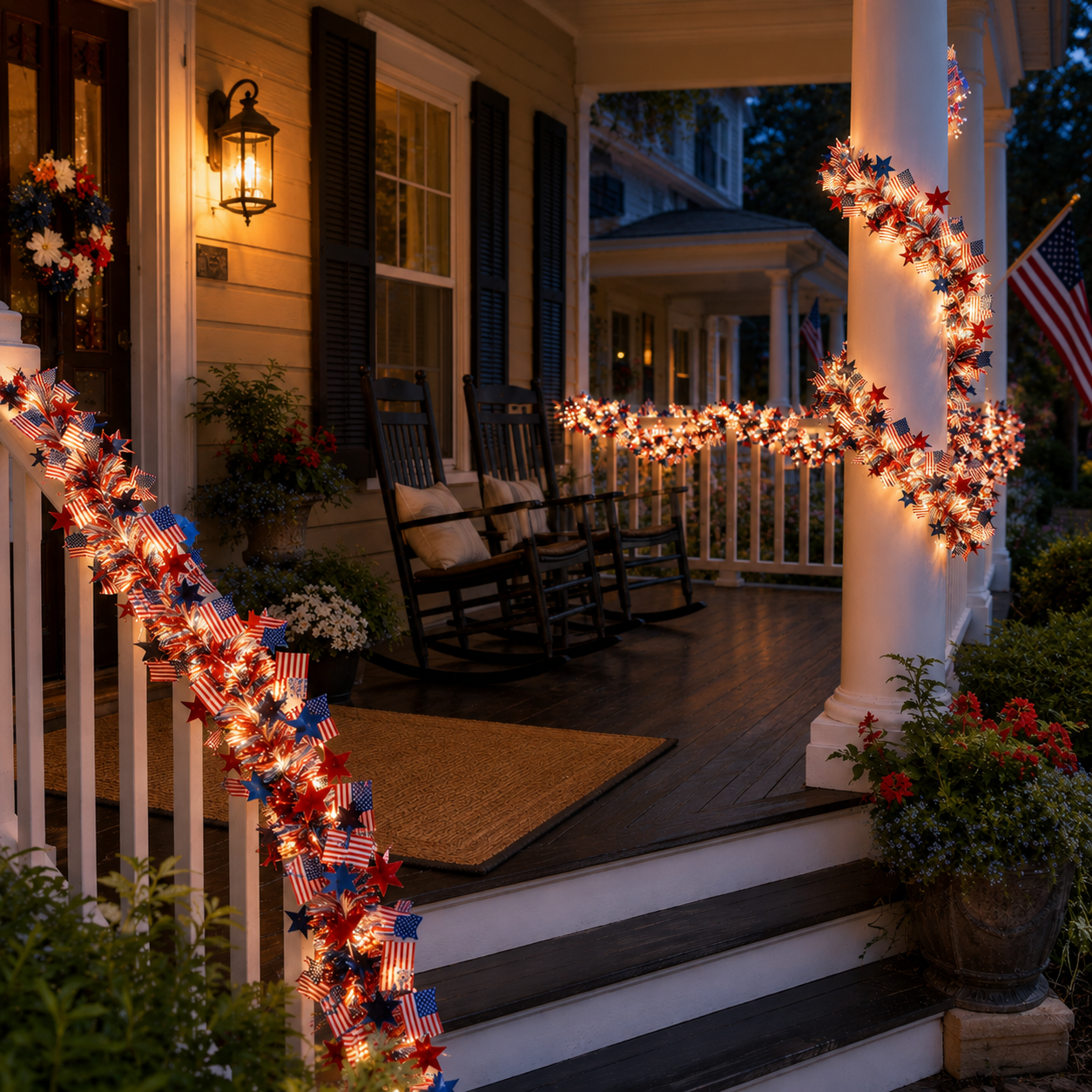 Celebrate 250 Years of Freedom with American Flag & Star Fairy Lights ✨