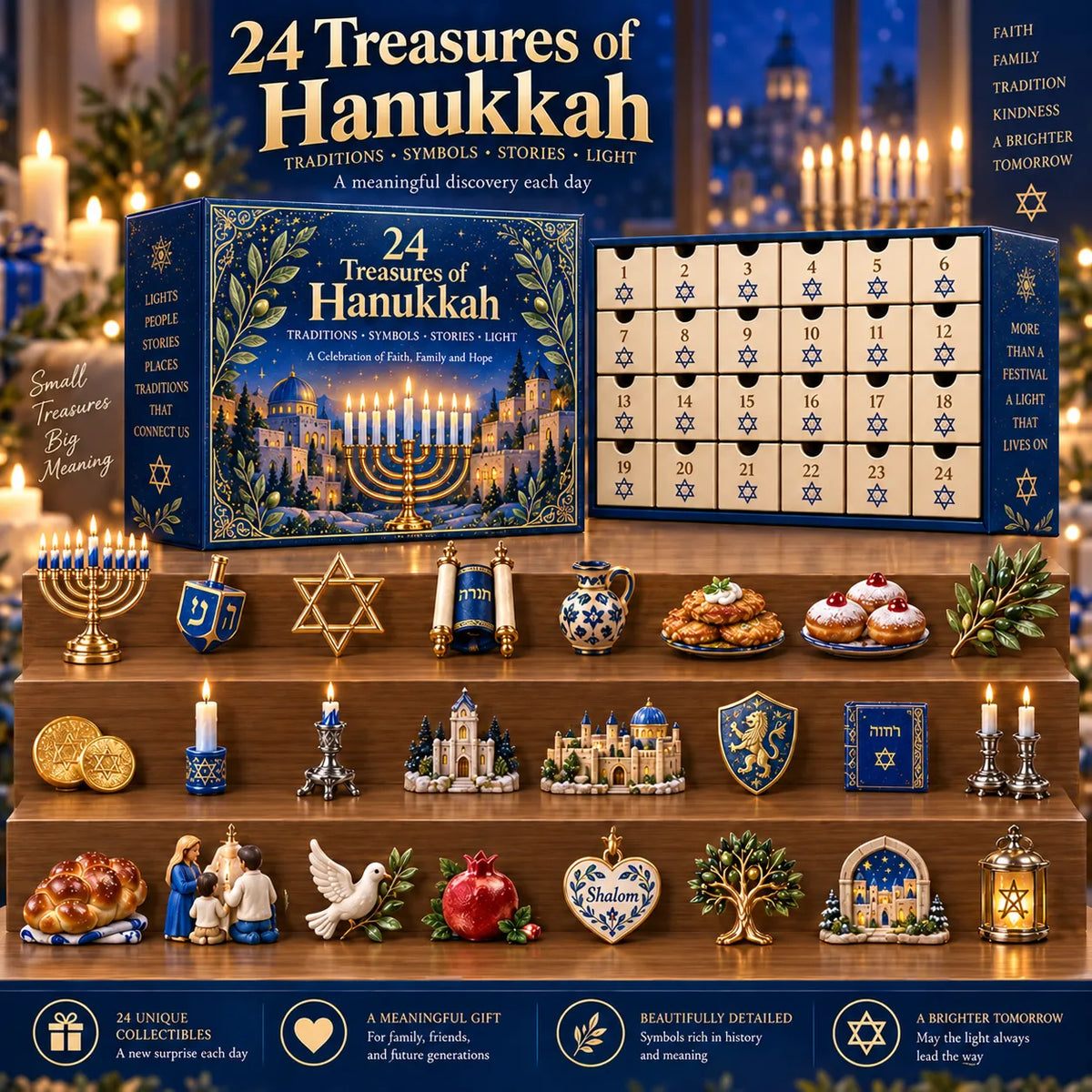 💫 Light, Faith & Memory | 24 Treasures of Hanukkah