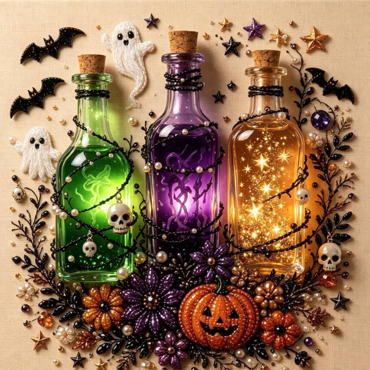 🔥LAST DAY 50% OFF 🎃👻 Halloween Gem Art Kit– Easy, Mess-Free DIY Fun