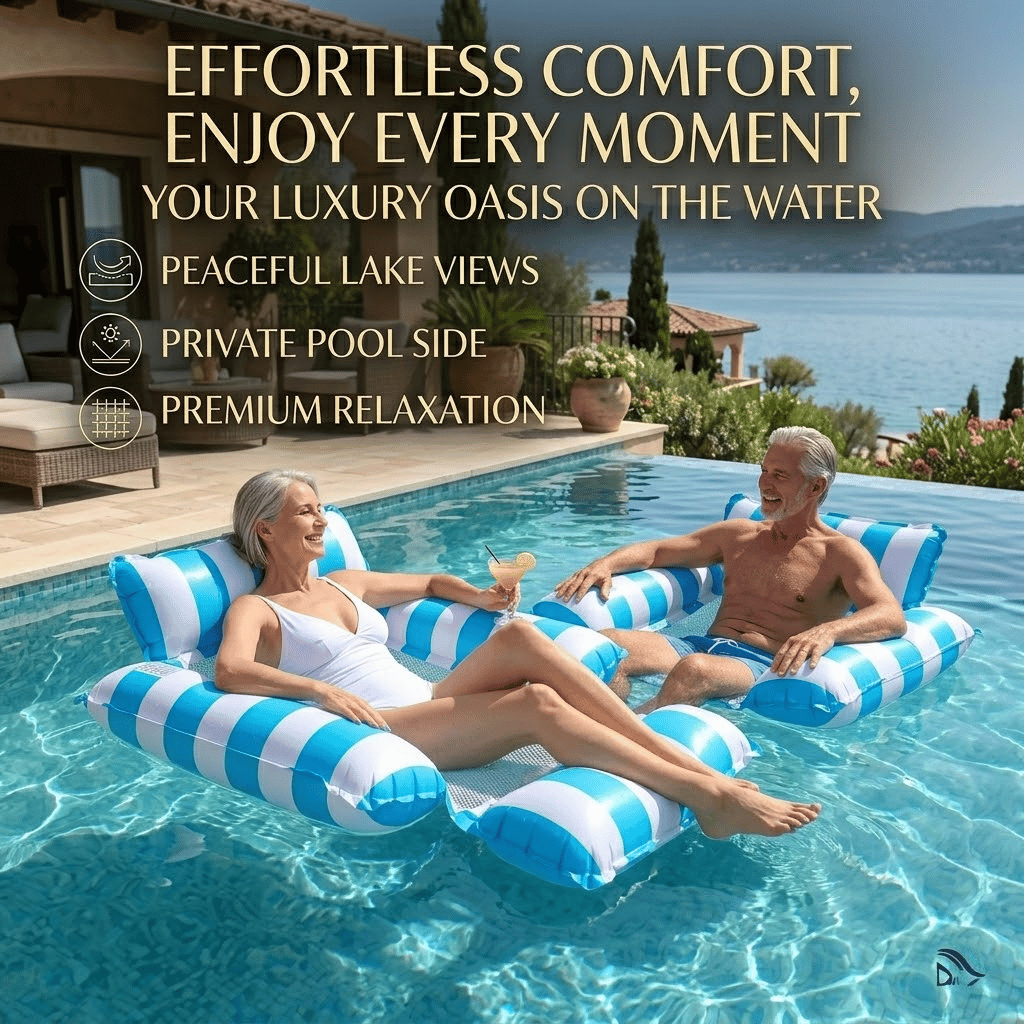 Adult inflatable water recliner float board