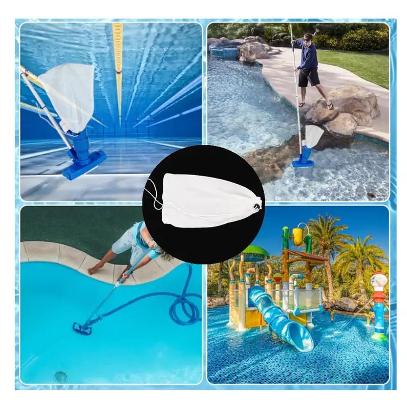 🏆 🏊‍♂️Reusable Dual Layer Pool Skimmer Socks for Superior Debris Filtration